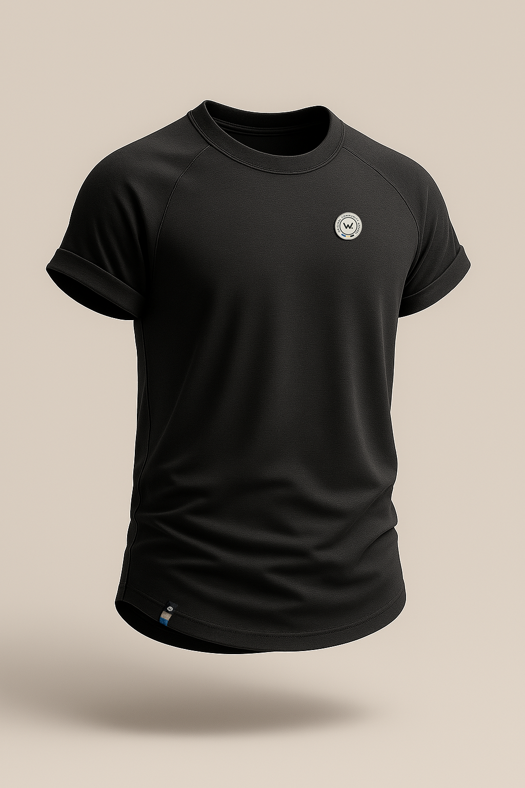 CREWNECK ROLLUP TEE